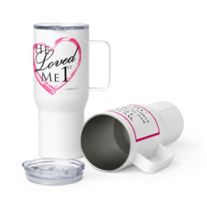 Travel mug with a handle
