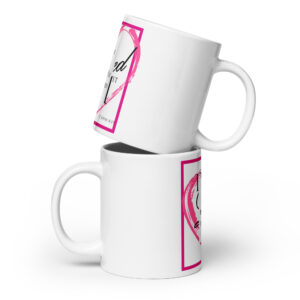 White glossy mug